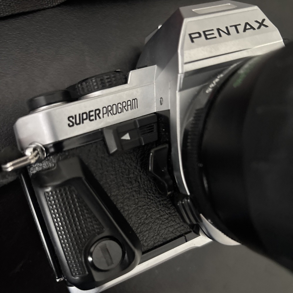 Pentax Super Program 35mm Camera w/ Vivitar 28-210mm Lens Untested/As Is